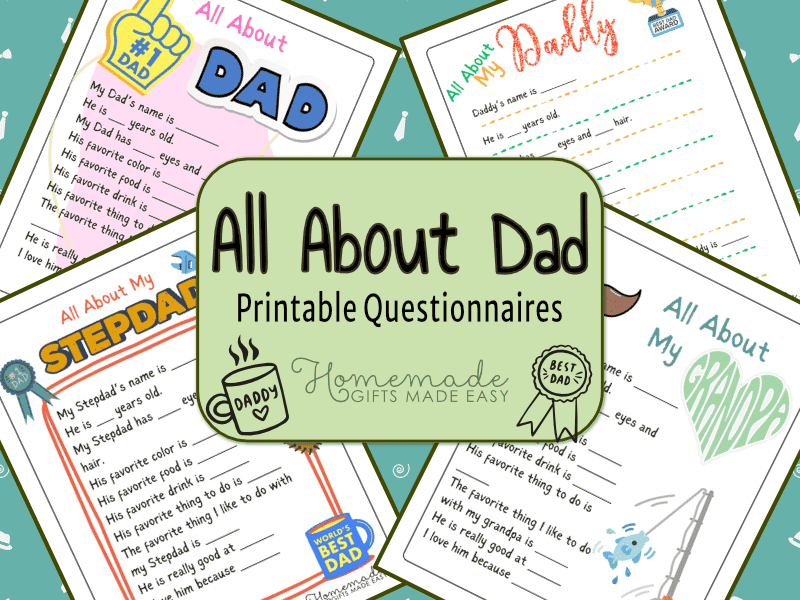 Father's Day Questions for Kids - TooGoodEngravings